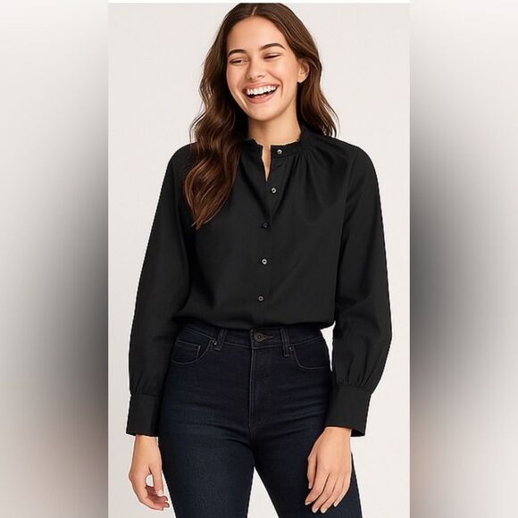 THAKOON Smoked Neck Buttondown - Picture 1 of 7